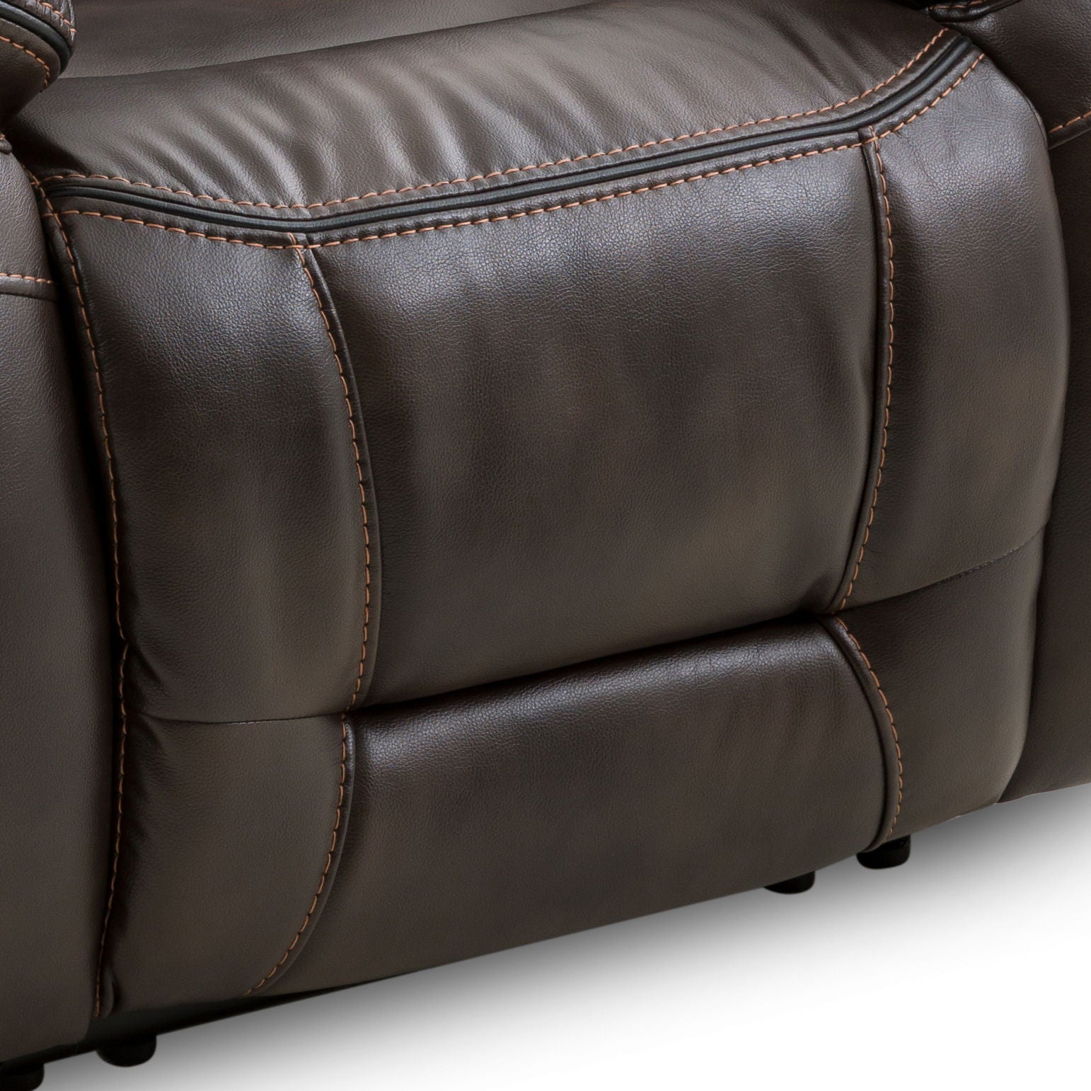 Oportuna - Dual Power Recliner Coffee - Dark Brown - Hornell Furniture Outlet