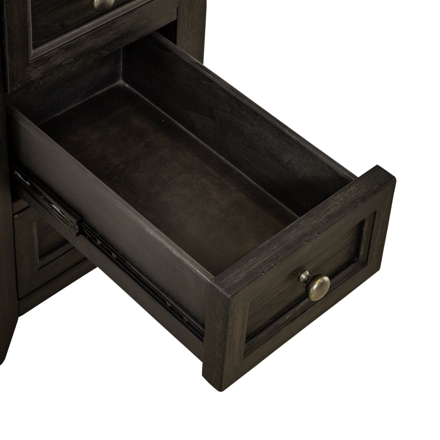 Mill Creek - Chair Side Table - Dark Brown - Hornell Furniture Outlet