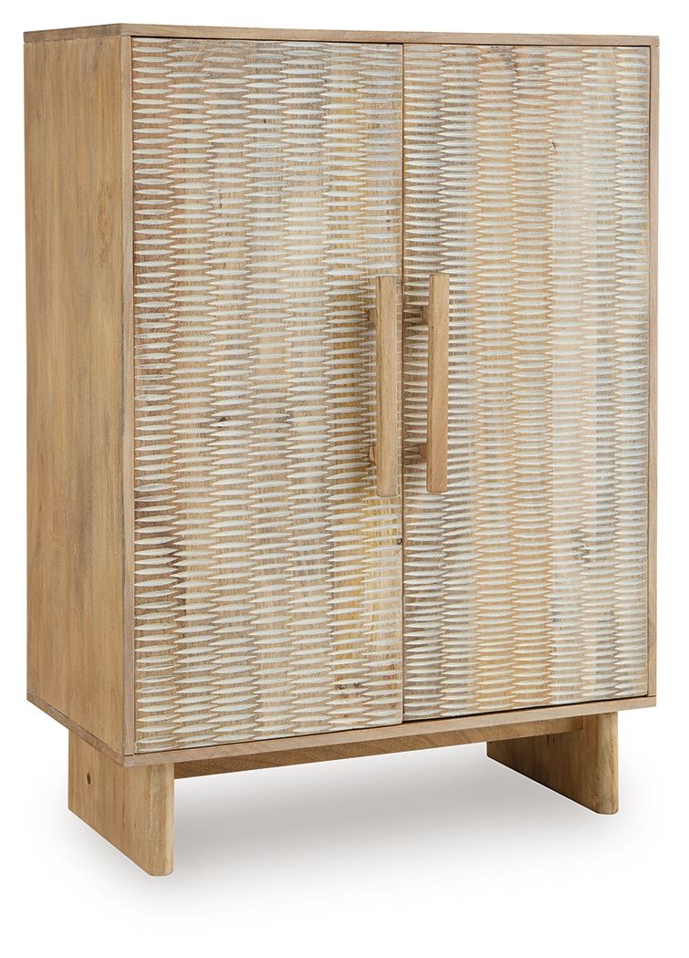 Dallinbury - Natural / White Wash - Accent Cabinet - Hornell Furniture Outlet