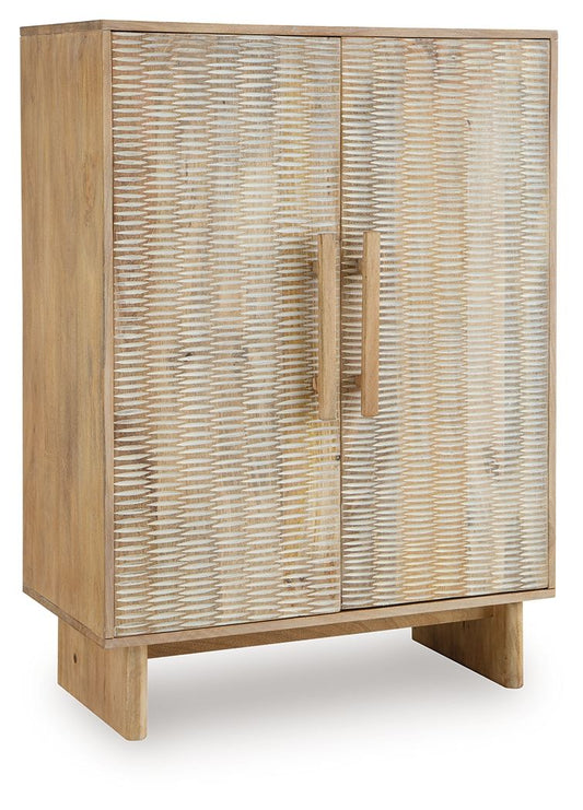 Dallinbury - Natural / White Wash - Accent Cabinet - Hornell Furniture Outlet