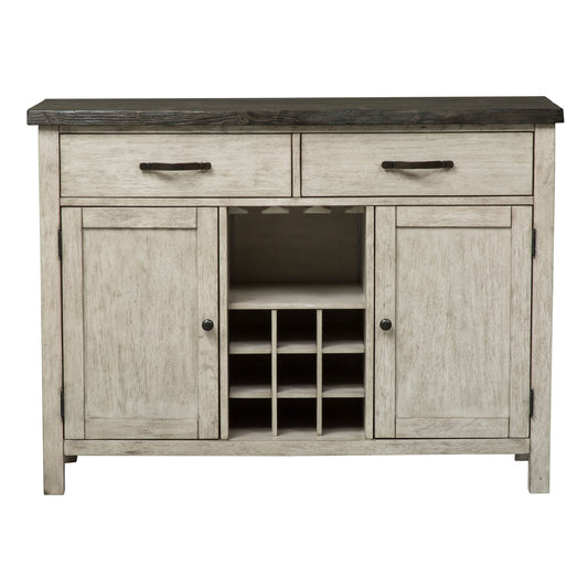 Willowrun - Sideboard - Rustic White - Hornell Furniture Outlet