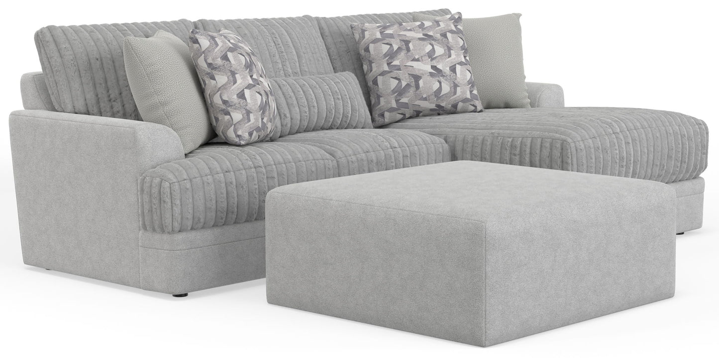 Titan - Sectional With Comfort Coil Seating, Cocktail Ottoman And Accent Pillows Included - Hornell Furniture Outlet