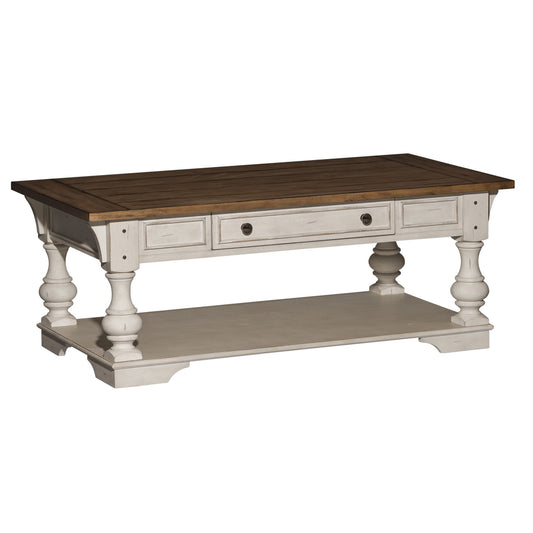 Morgan Creek - Cocktail Table - White - Hornell Furniture Outlet