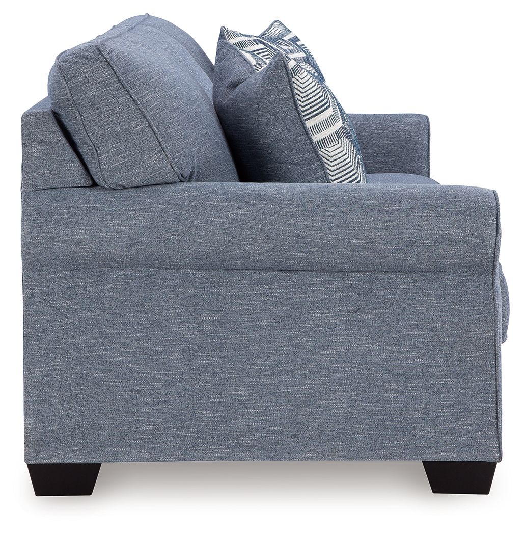Carissa Manor - Denim - Queen Sofa Sleeper - Hornell Furniture Outlet