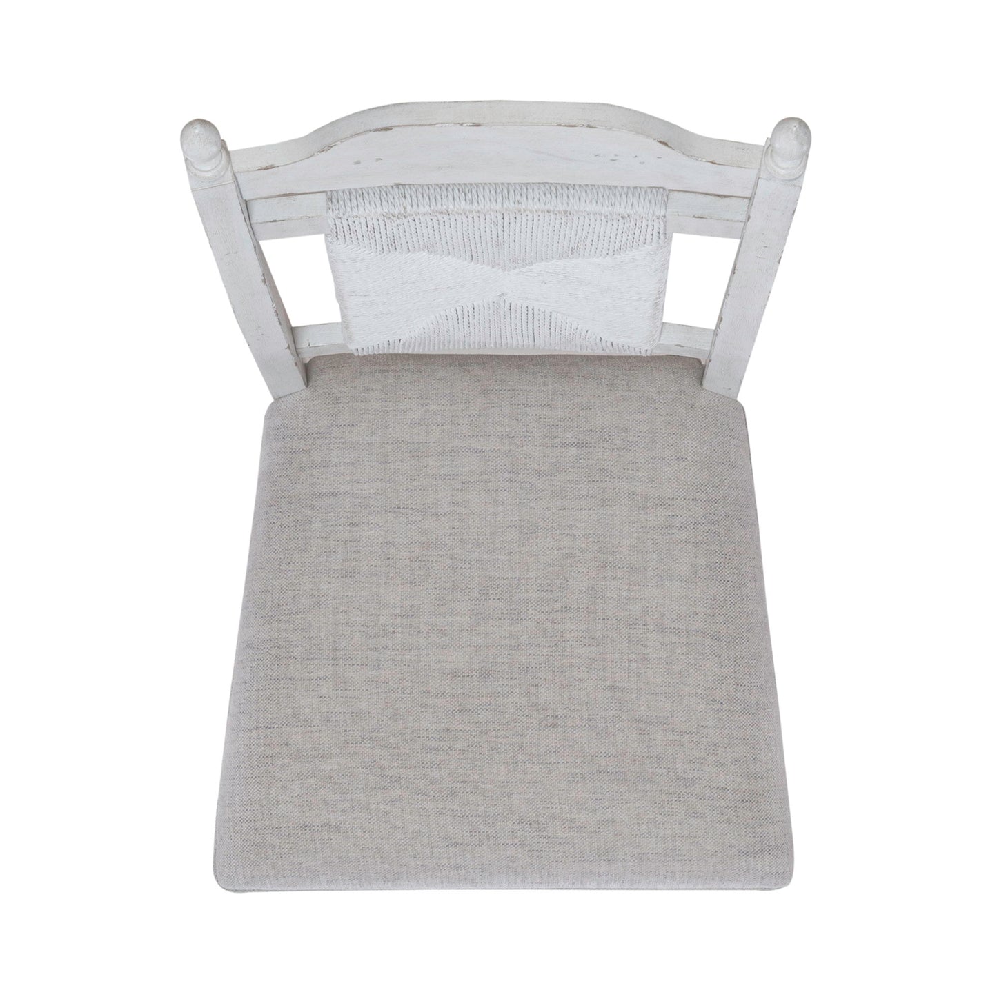 River Place - Panel Back Side Chair (RTA) - White - Hornell Furniture Outlet