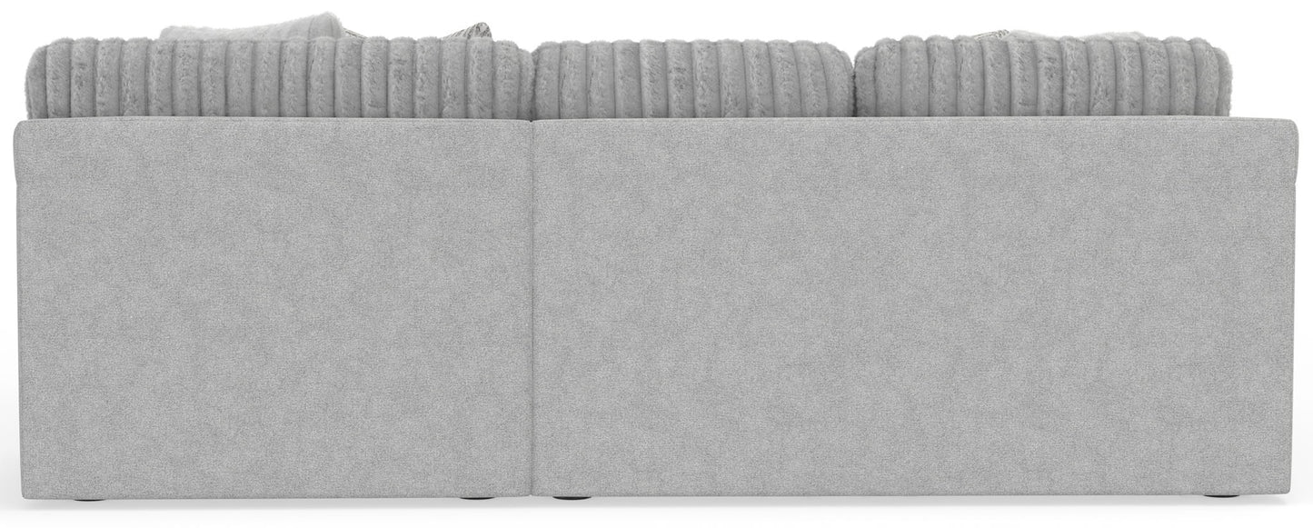 Logan - Upholstered Sectional With Comfort Coil Seating - 46" Cocktail Ottoman And Accent Pillows Included - Hornell Furniture Outlet
