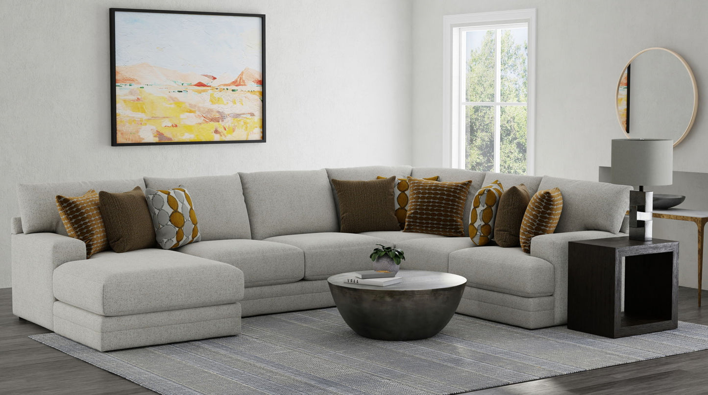 Tori - Sectional With Comfort Coil Seating And Accent Pillows Included - Hornell Furniture Outlet