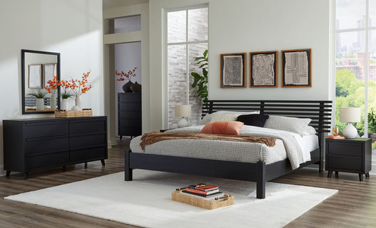 Danziar - Slat Panel Bed With Low Footboard Set - Hornell Furniture Outlet
