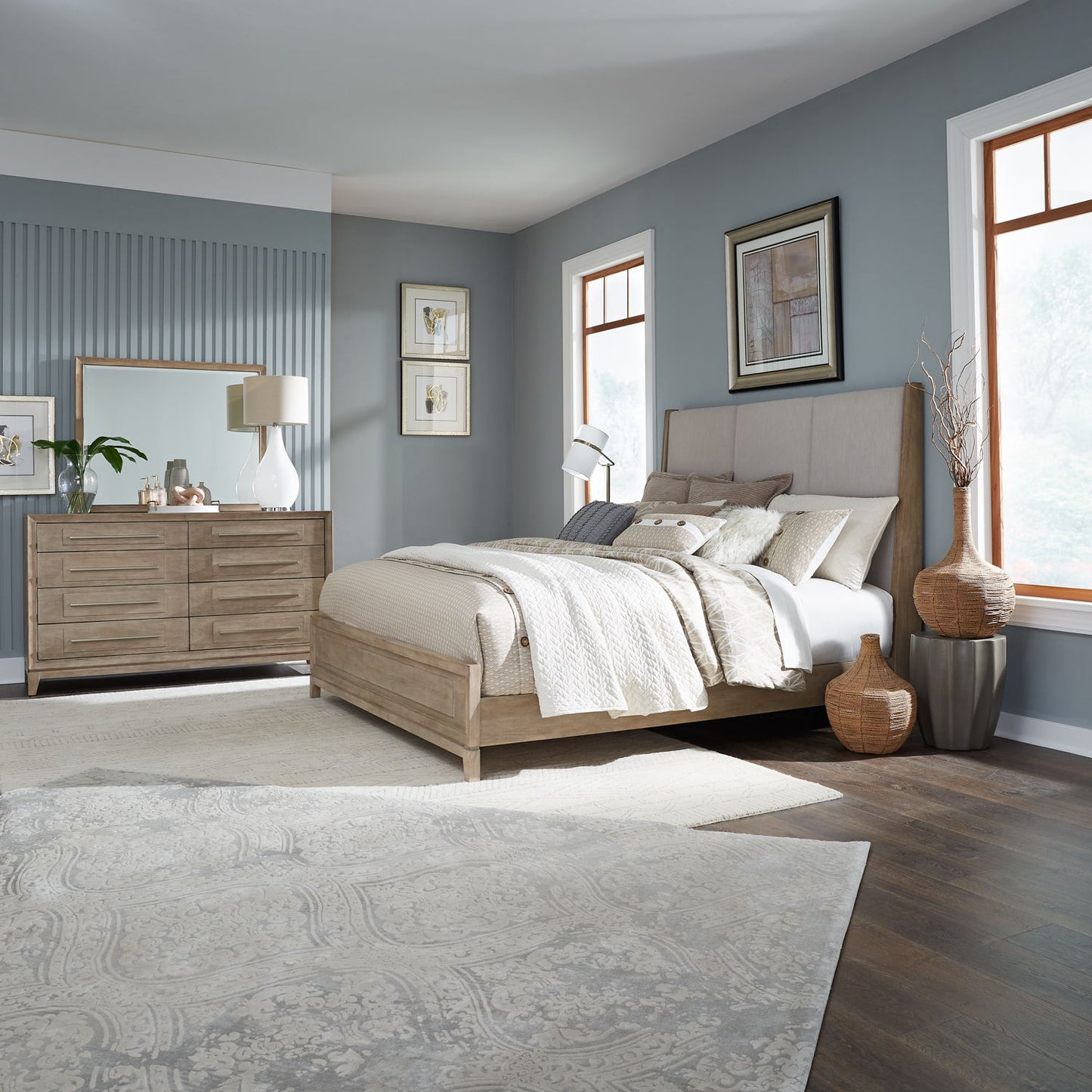 Brentwood - Upholstered Bedroom Set - Hornell Furniture Outlet