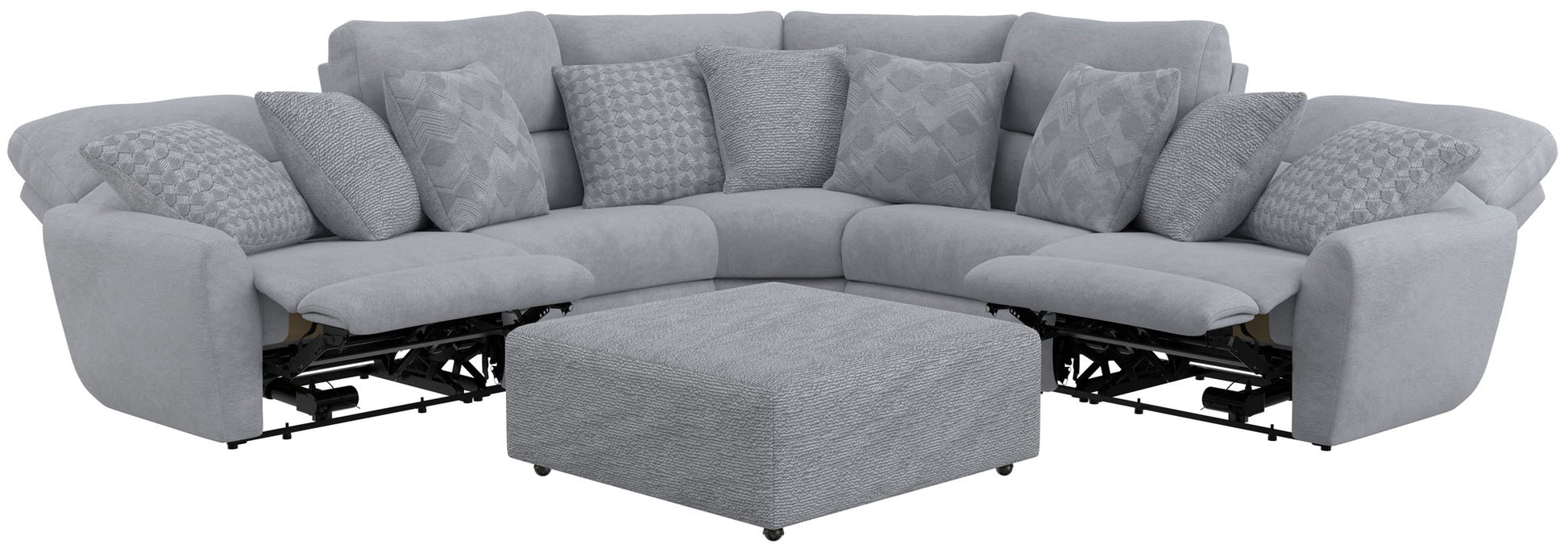 Majesty - Deep Seating Power Reclining Sectional - Hornell Furniture Outlet