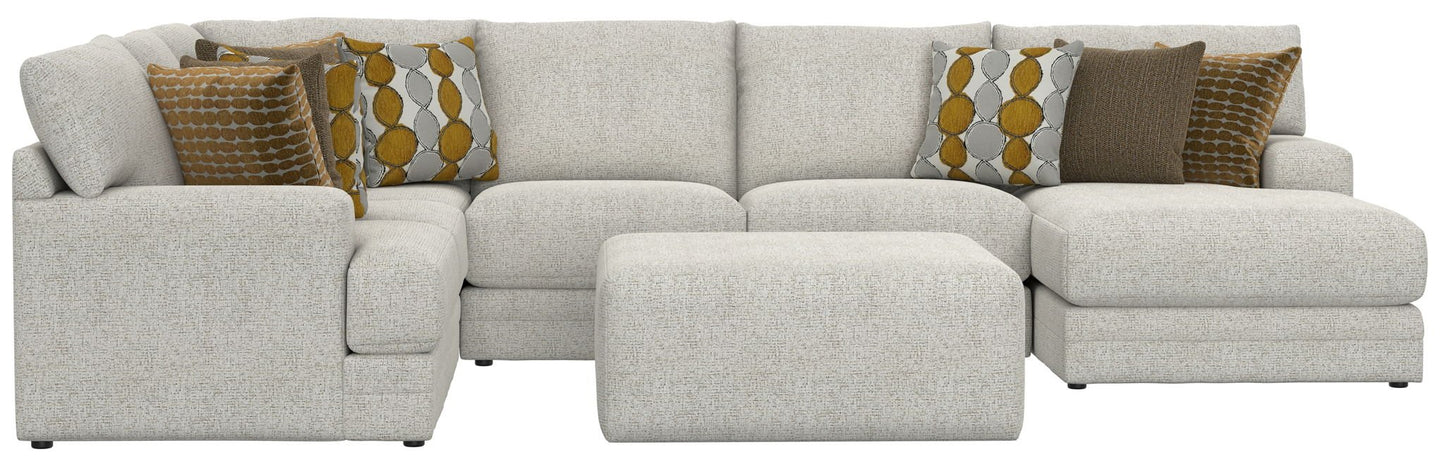 Tori - Sectional With Comfort Coil Seating, Cocktail Ottoman And Accent Pillows Included - Hornell Furniture Outlet