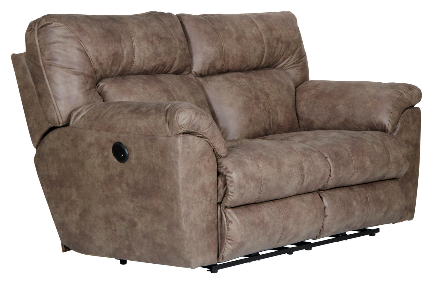 Hollins - Power Reclining Loveseat - Coffee - Hornell Furniture Outlet
