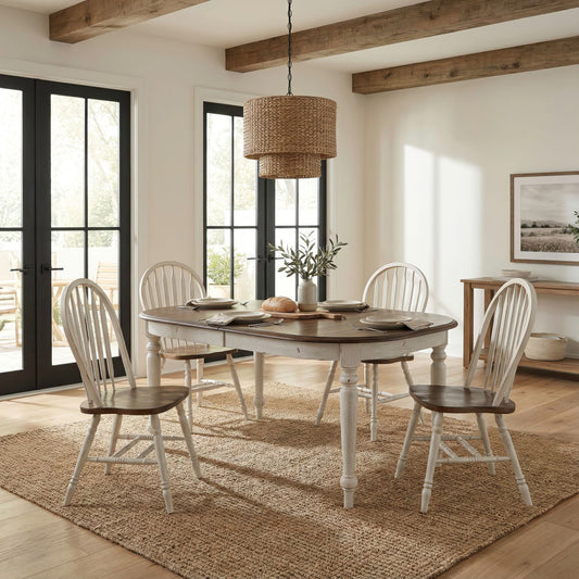 Carolina Crossing - Dining Room Leg Table Set - Hornell Furniture Outlet