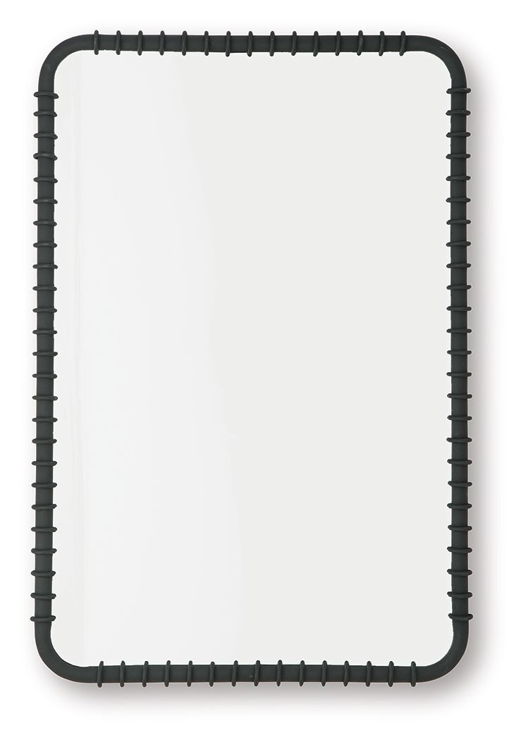 Judlow - Black - Accent Mirror - Hornell Furniture Outlet