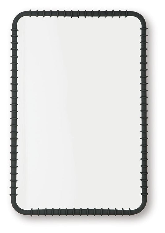 Judlow - Black - Accent Mirror - Hornell Furniture Outlet