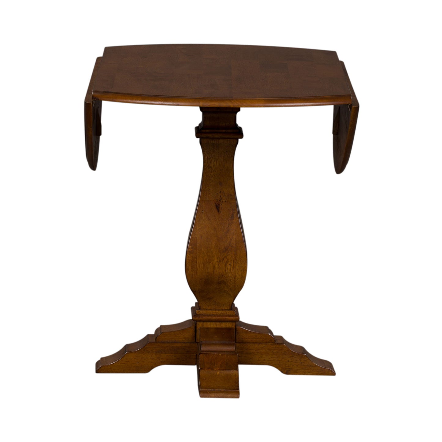 Creations - Round Drop Leaf Table - Dark Brown - Hornell Furniture Outlet