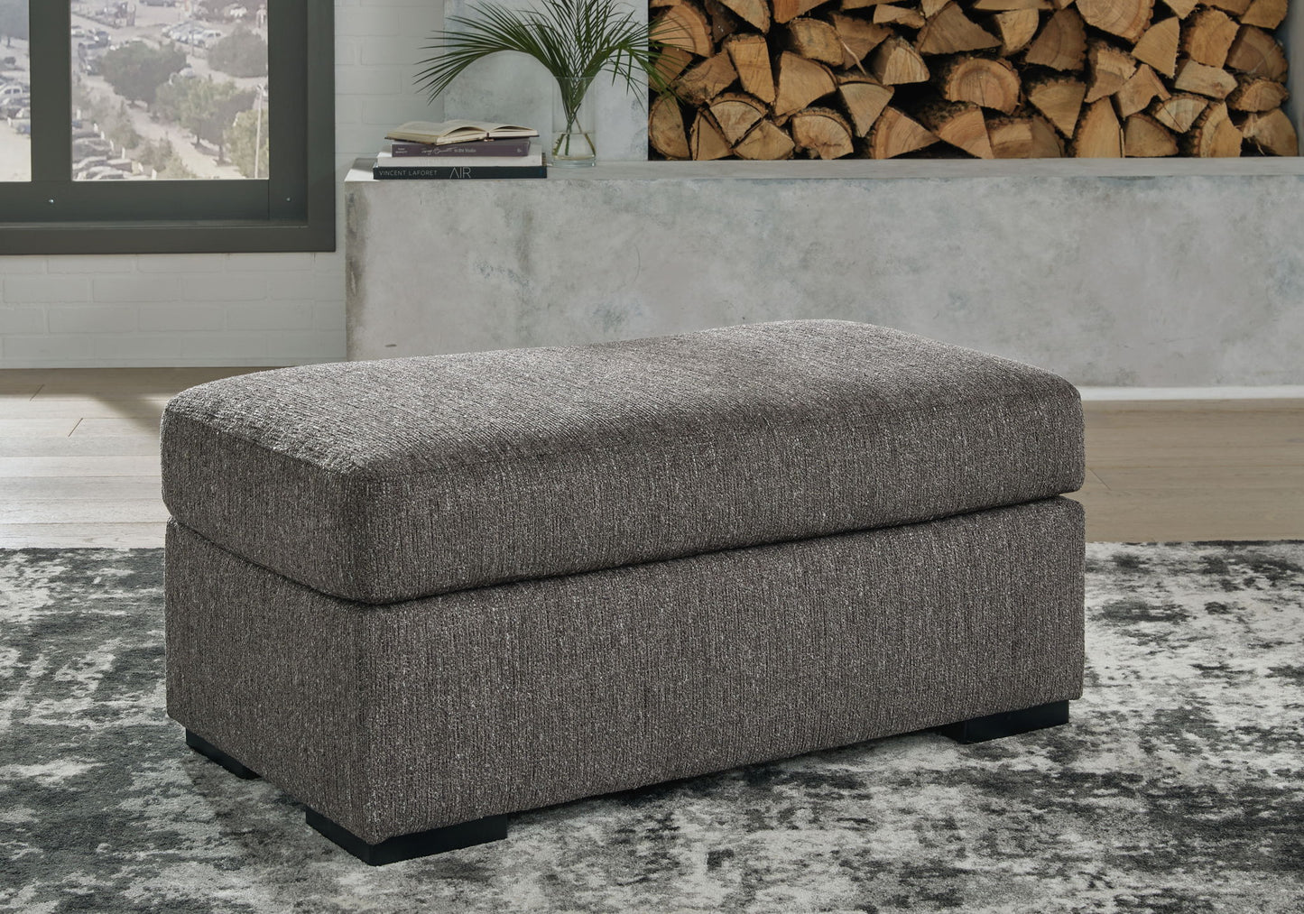 Gardiner - Pewter - Ottoman - Hornell Furniture Outlet