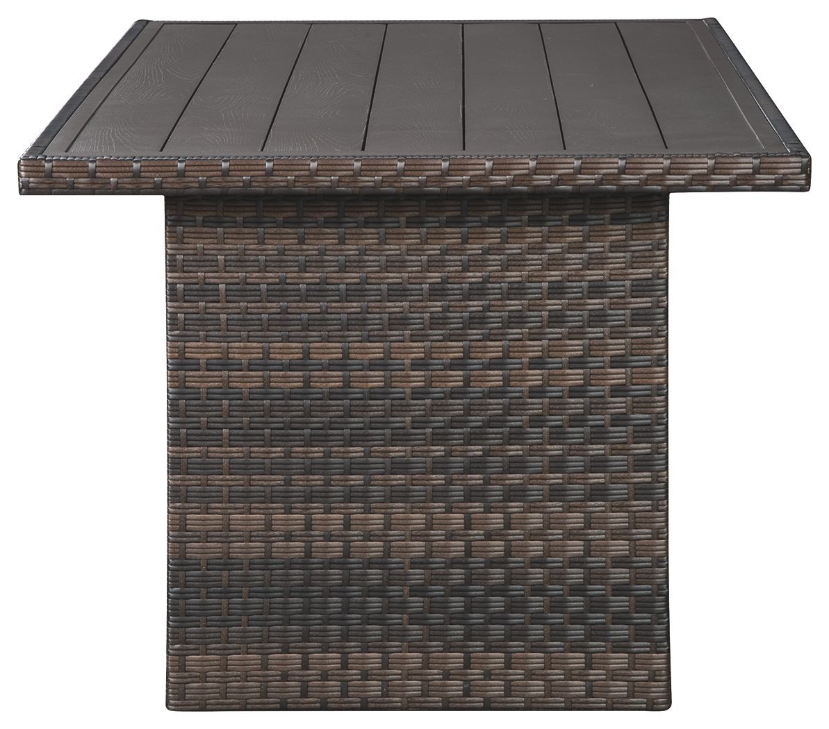 Easy Isle - Dark Brown / Beige - RECT Multi - Use Table - Hornell Furniture Outlet