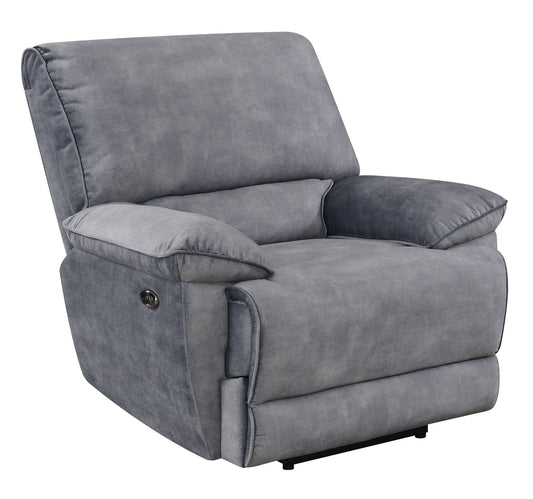 Simone - Power Recliner - Gray - Hornell Furniture Outlet