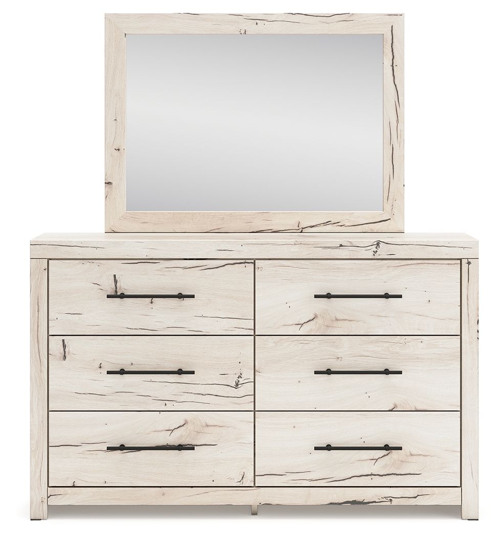 Lawroy - Light Natural - Dresser And Mirror - Hornell Furniture Outlet