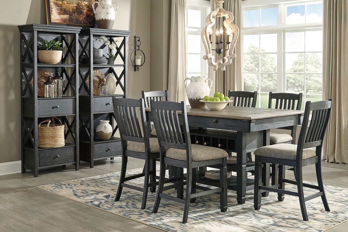 Tyler Creek - Counter Height Table Set - Hornell Furniture Outlet