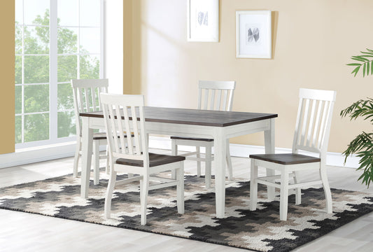 Caylie - 5 Piece Dining Set - White - Hornell Furniture Outlet