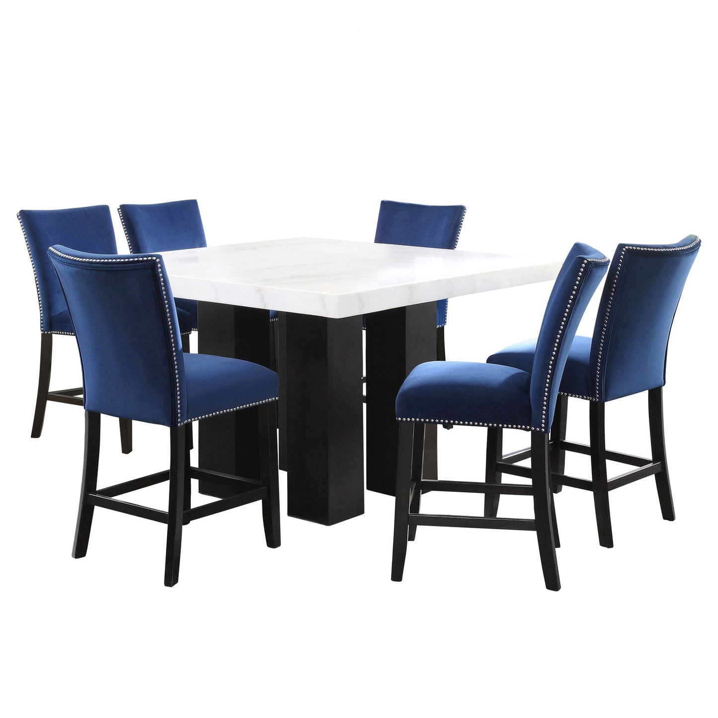 Camila - Square Counter Dining Set - White Top - Hornell Furniture Outlet
