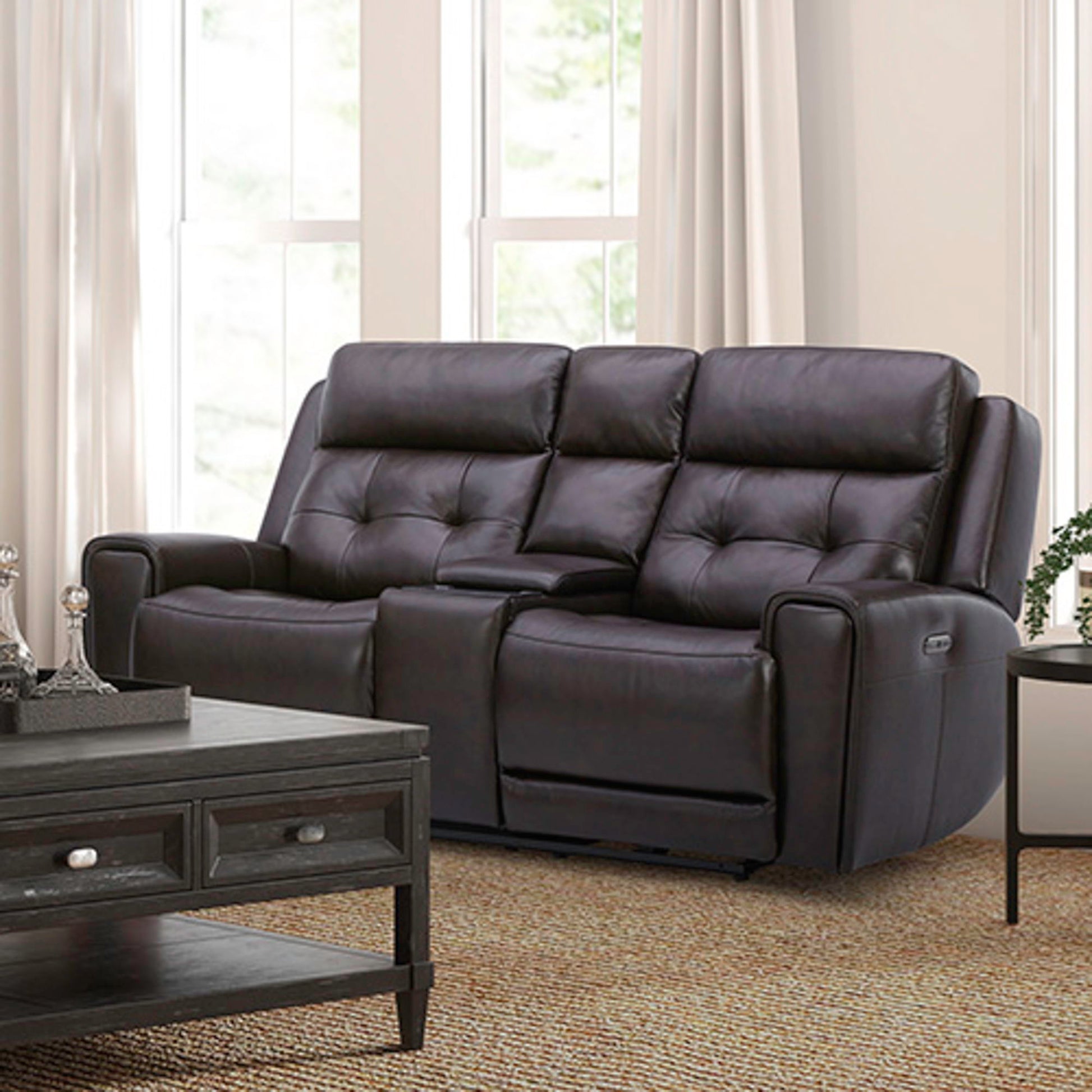 Carrington - Loveseat With Console P3 & ZG - Hornell Furniture Outlet