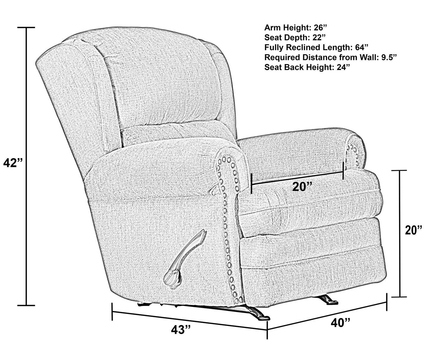 Singletary - Rocker Recliner - Hornell Furniture Outlet