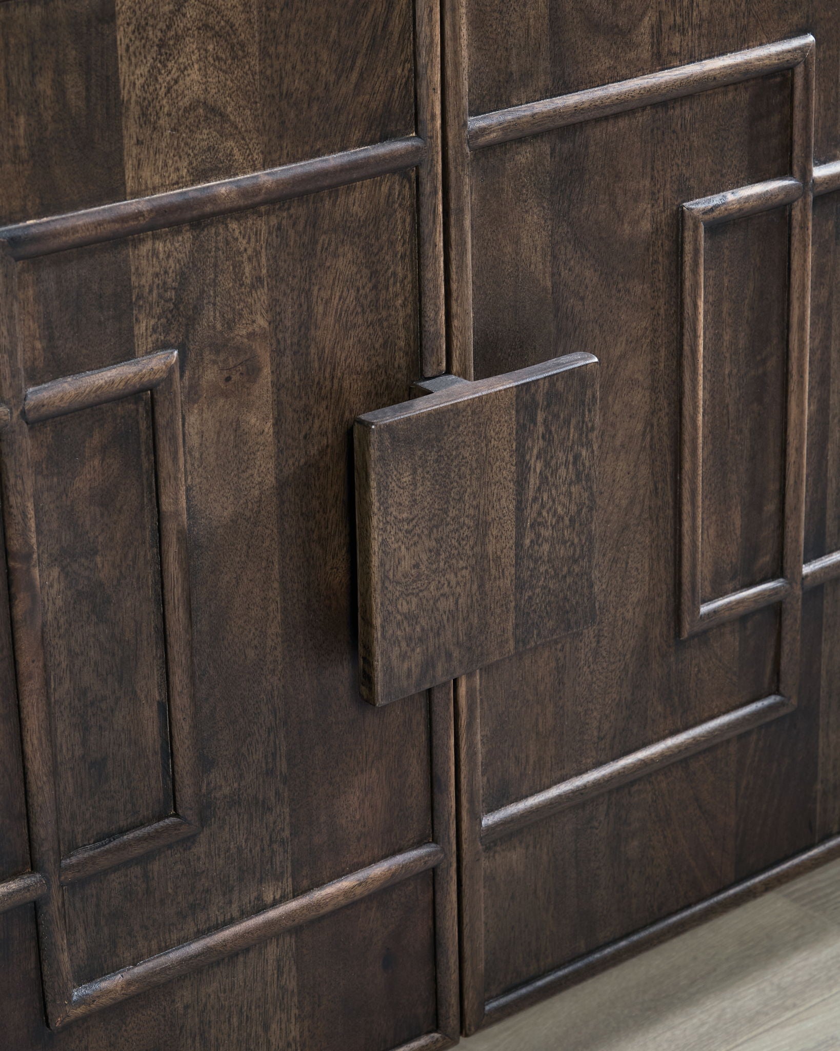 Cato - Dark Brown - Accent Cabinet - Hornell Furniture Outlet