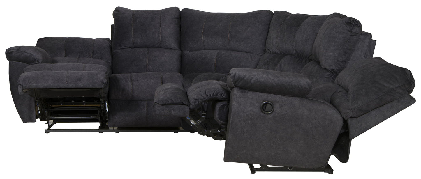Shane - 2 Piece Reclining Sectional - Hornell Furniture Outlet