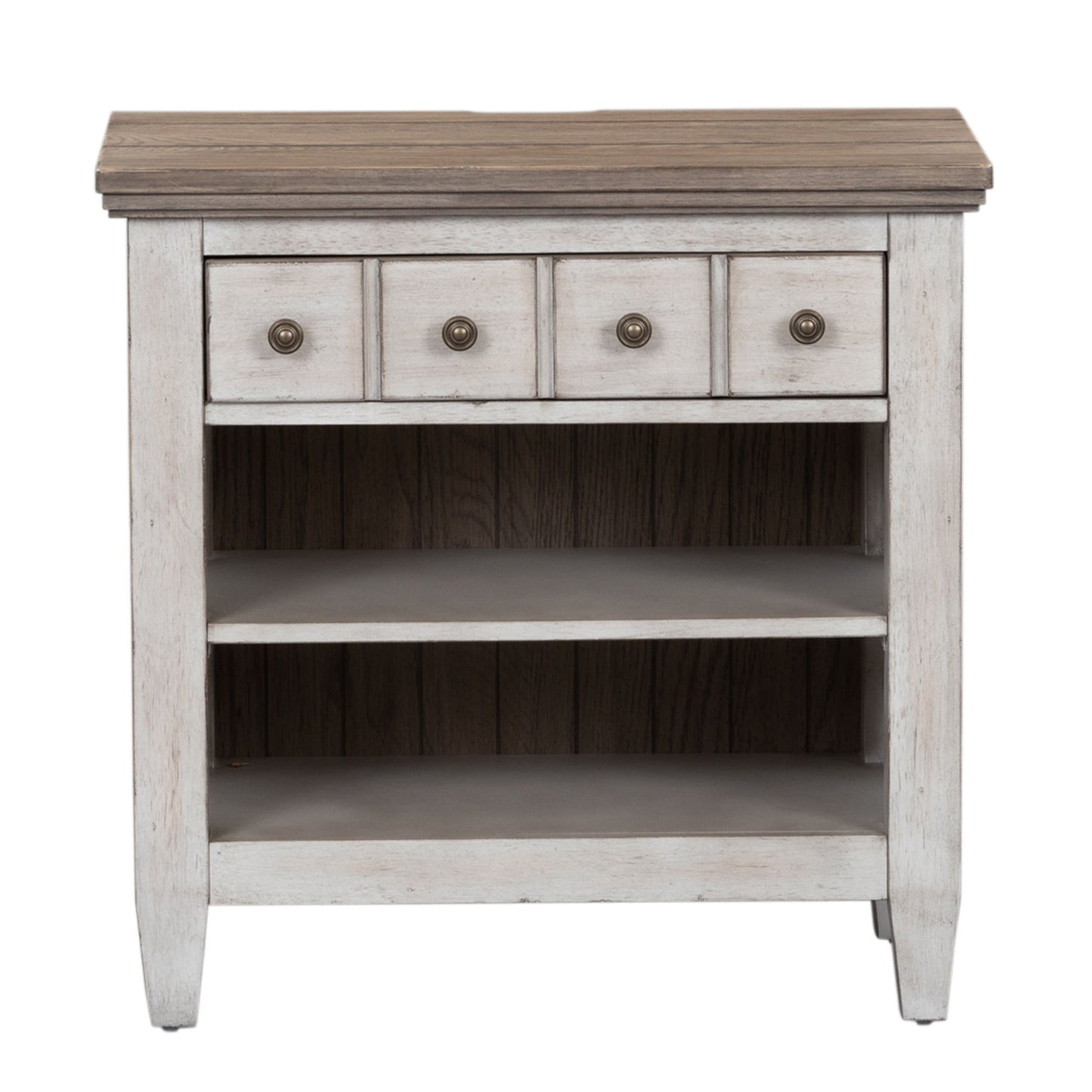 Heartland - 1 Drawer Nightstand With Charging Station - White - Hornell Furniture Outlet