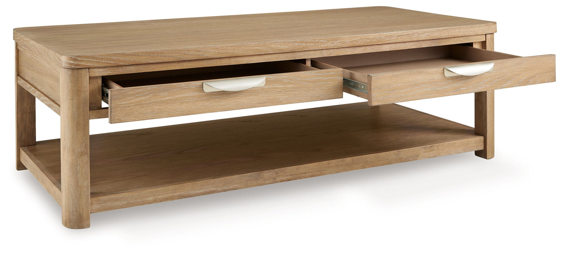 Rencott - Light Brown - Rectangular Cocktail Table - Hornell Furniture Outlet