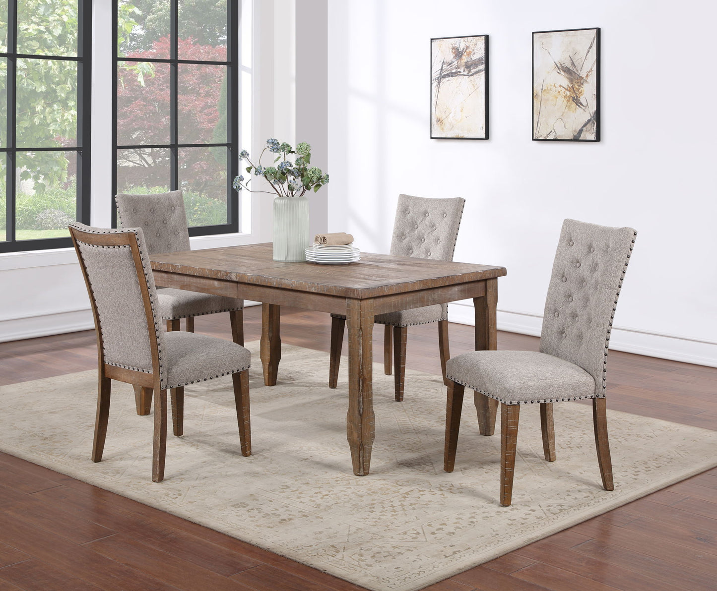 Riverdale - Side Chair (Set of 2) - Oatmeal - Hornell Furniture Outlet
