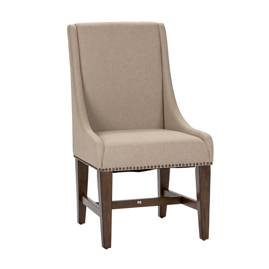 Armand - Upholstered Side Chair - Beige - Hornell Furniture Outlet