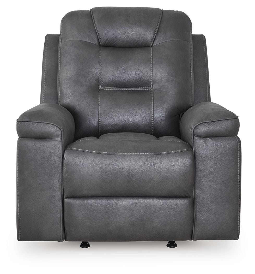 Stockworth - Granite - Rocker Recliner - Hornell Furniture Outlet