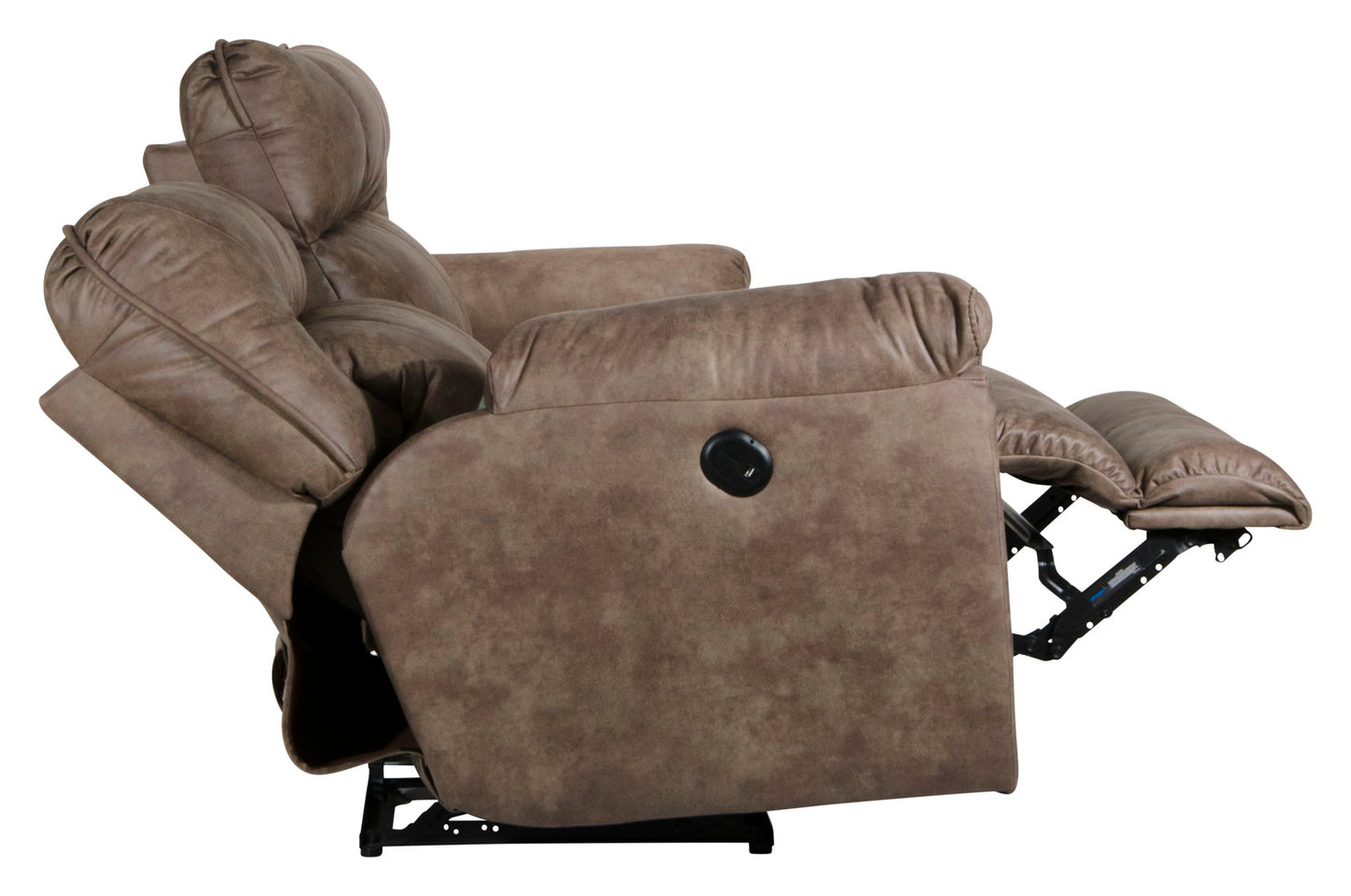 Hollins - 88" Power Reclining Sofa - Coffee - Hornell Furniture Outlet