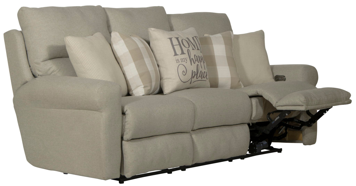 Westport - Power Lay Flat Reclining Sofa - Hornell Furniture Outlet