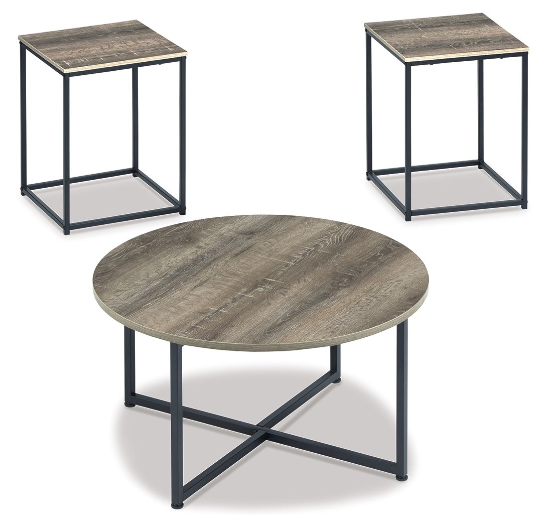 Wadeworth - Brown / Beige - Occasional Table Set (Set of 3) - Hornell Furniture Outlet