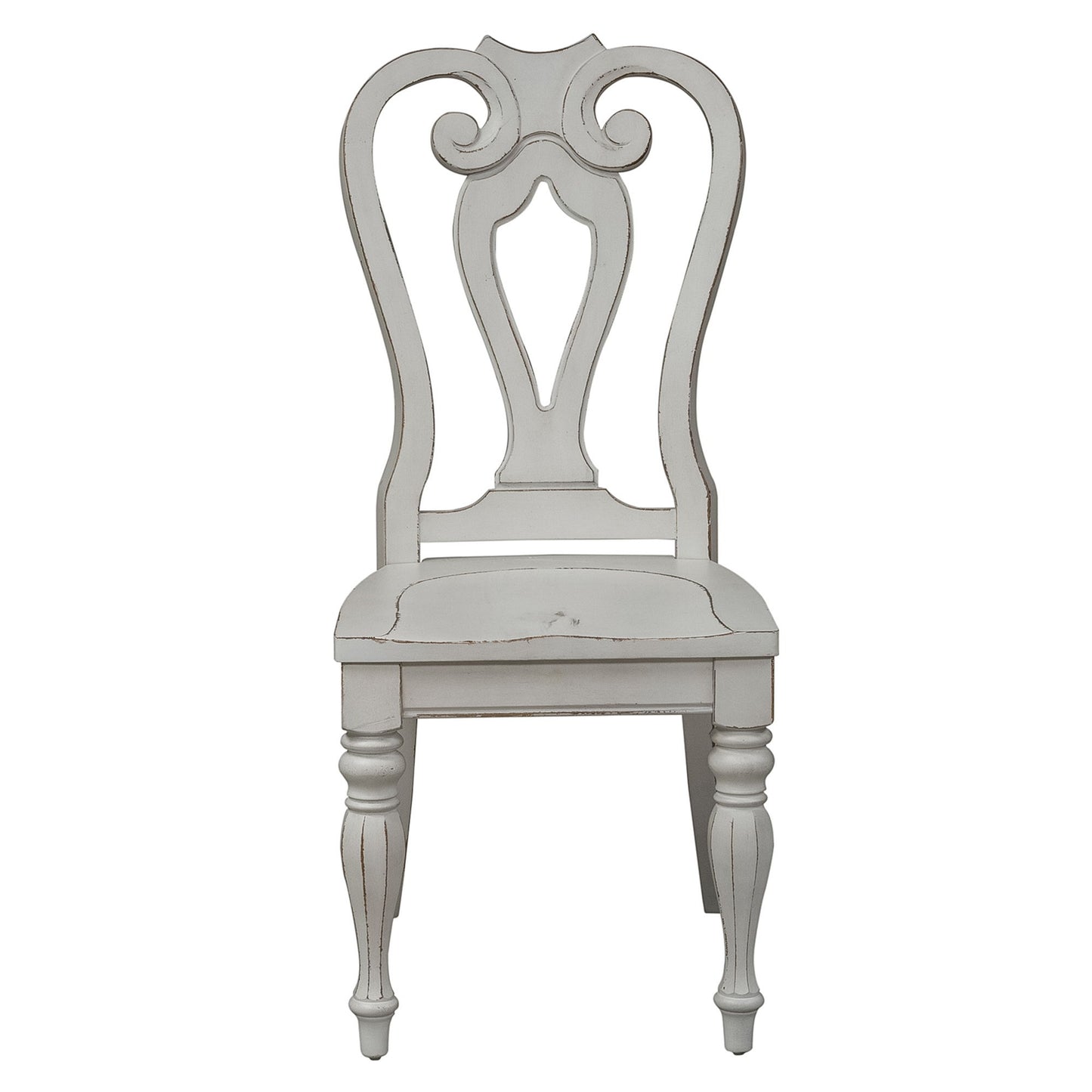 Magnolia Manor - Splat Back Side Chair - White - Hornell Furniture Outlet