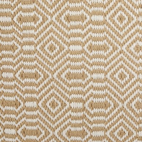 Adamont - Tan / Ivory - Pouf - Hornell Furniture Outlet
