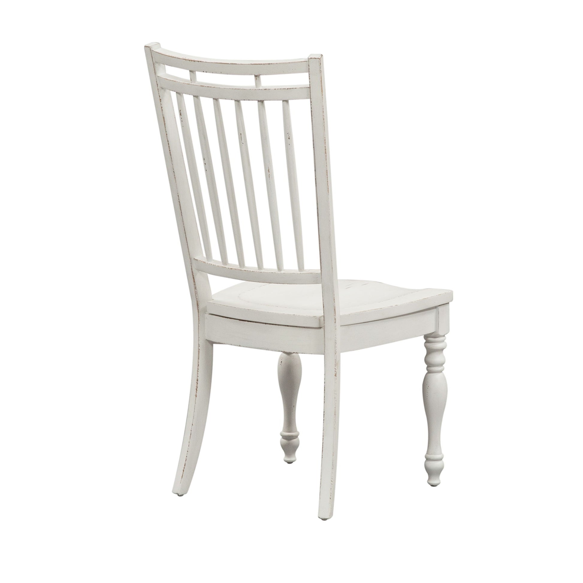 Magnolia Manor - Spindle Back Side Chair - White - Hornell Furniture Outlet