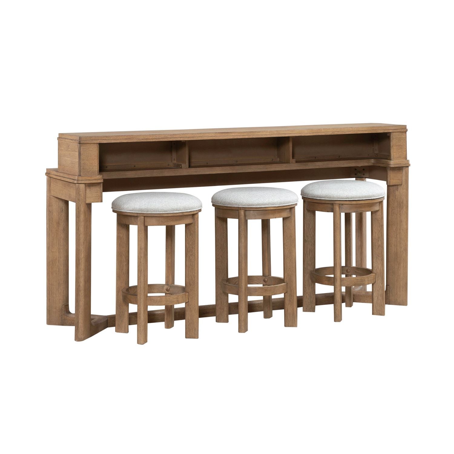 Ballentine - 4 Piece Bar Set - Brown - Hornell Furniture Outlet