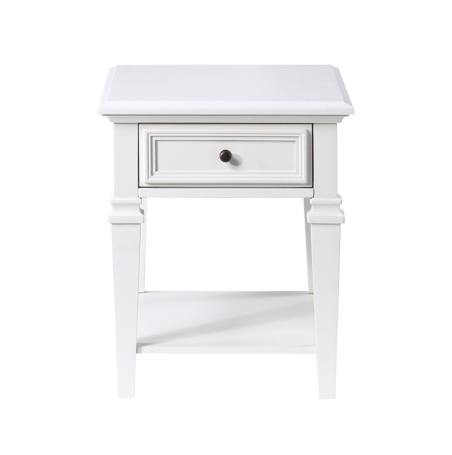 Charlestown - End Table - White - Hornell Furniture Outlet