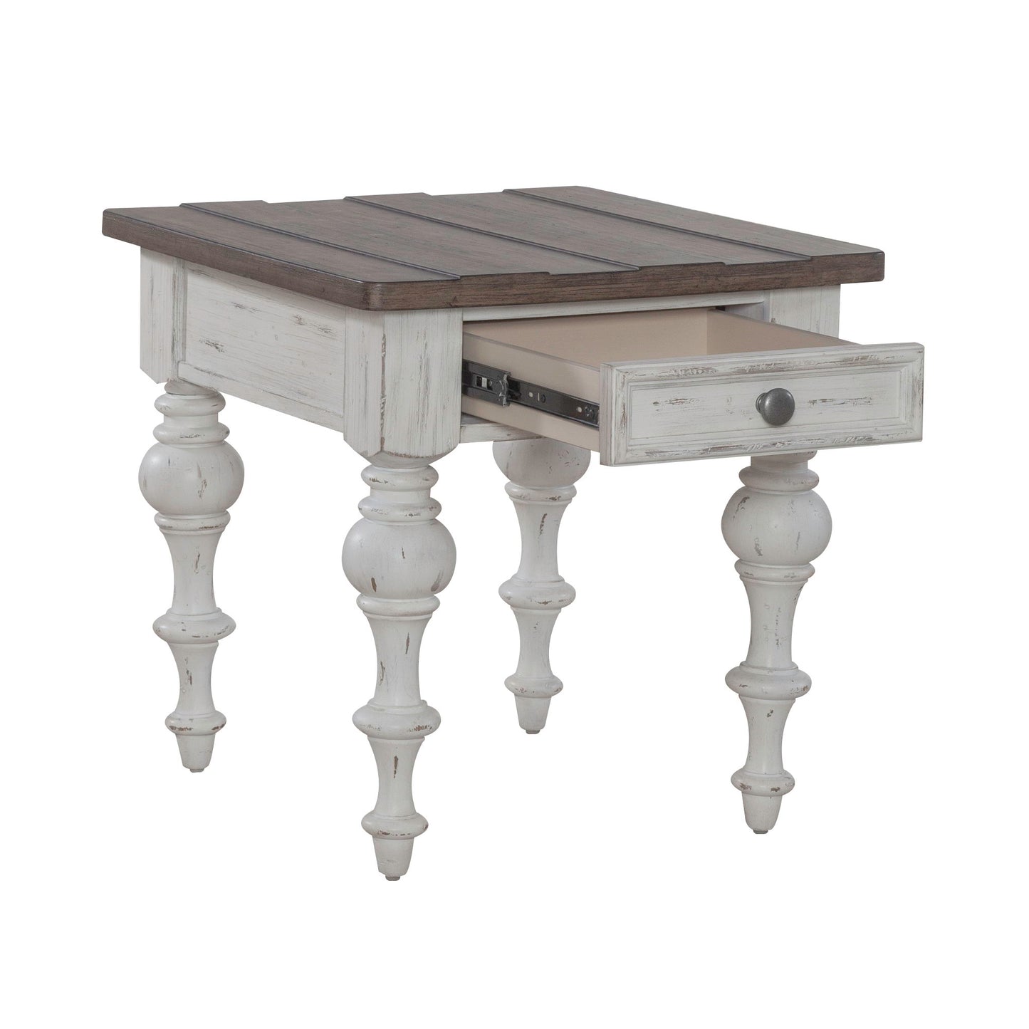 River Place - End Table - White - Hornell Furniture Outlet
