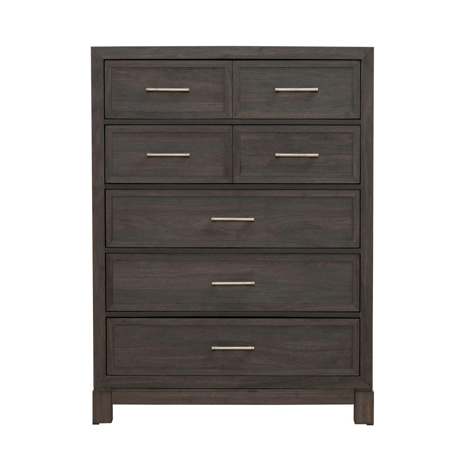 Modern Edge - 5 Drawer Chest - Brown - Hornell Furniture Outlet