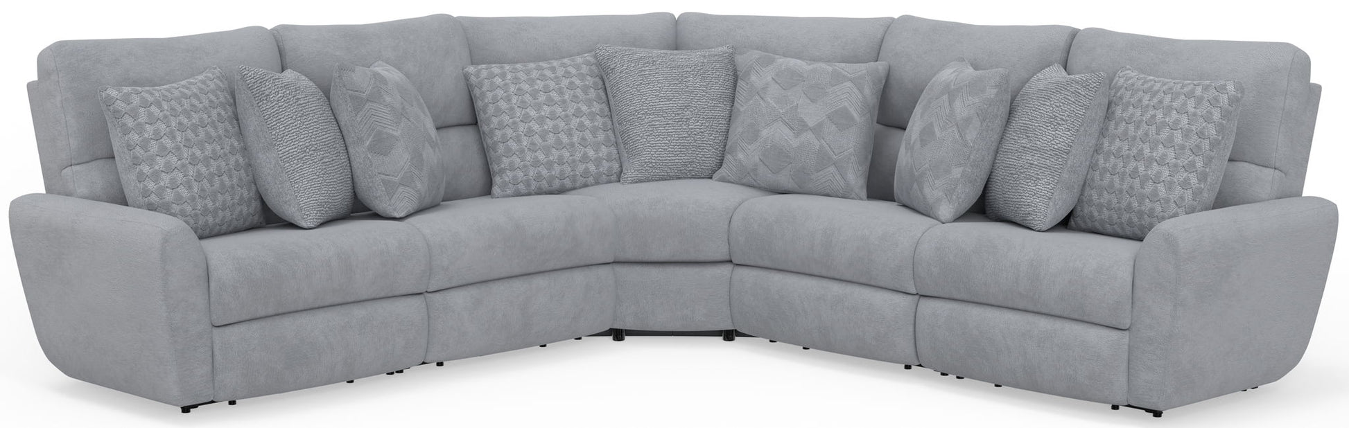 Majesty - Deep Seating Power Reclining Sectional - Hornell Furniture Outlet