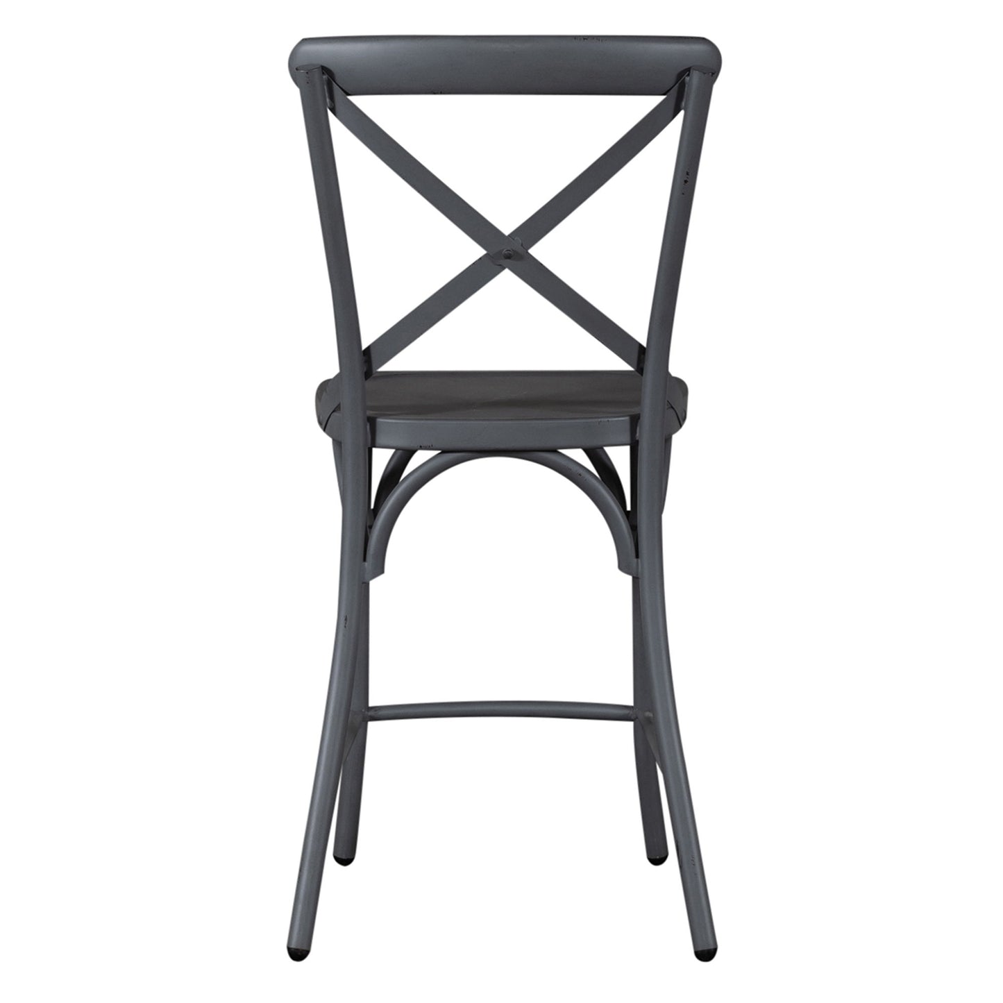 Vintage Series - X Back Counter Chair - Gray - Hornell Furniture Outlet