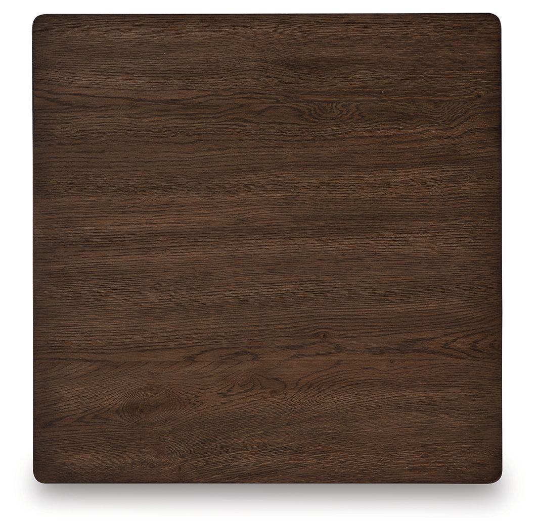 Hannodream - Warm Brown - Square End Table - Hornell Furniture Outlet