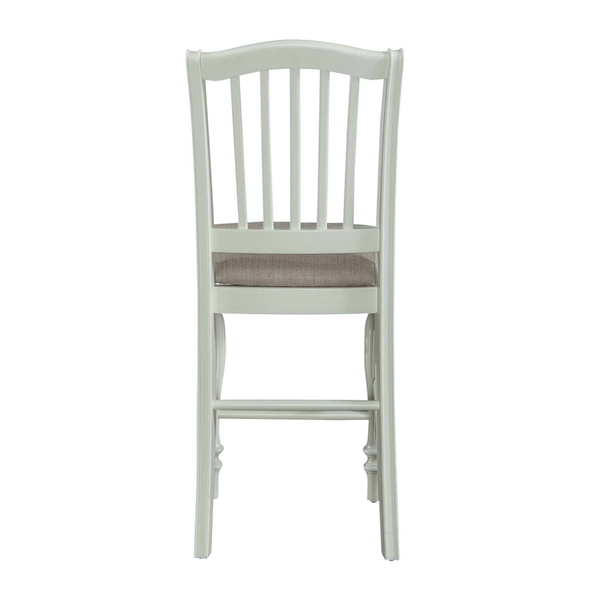 Cumberland Creek - Slat Back Counter Chair - White - Hornell Furniture Outlet